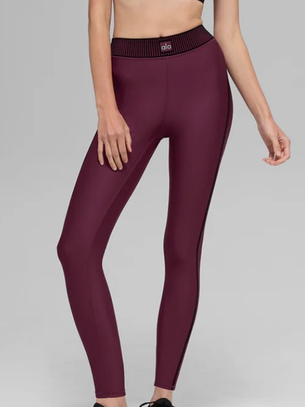 ALO Yoga High-Rise Seamless Leggings - Burgundy